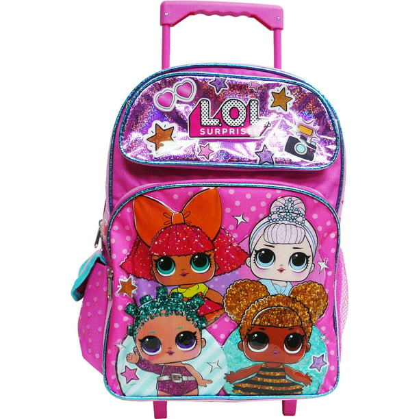 Pink 16" Large School Backpack Girl's Book Bag Kids Purple LOL Surprise